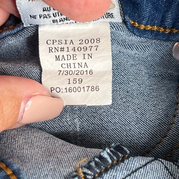 Girls Hudson 159 Dark Wash Skinny Jeans Size 10 - Picture 5 of 6